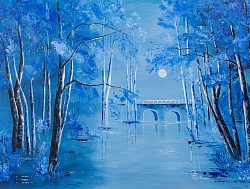 Brücke über die Spree, 70x50 cm, Bild-Nr. 134